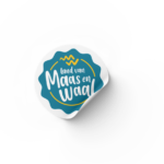 Mockup Land van Maas en Waal sticker
