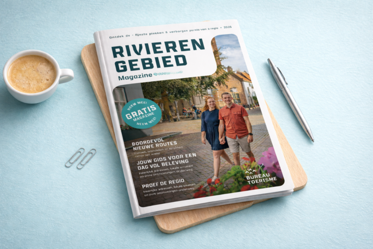Mock-up van het Rivierengebied Magazine