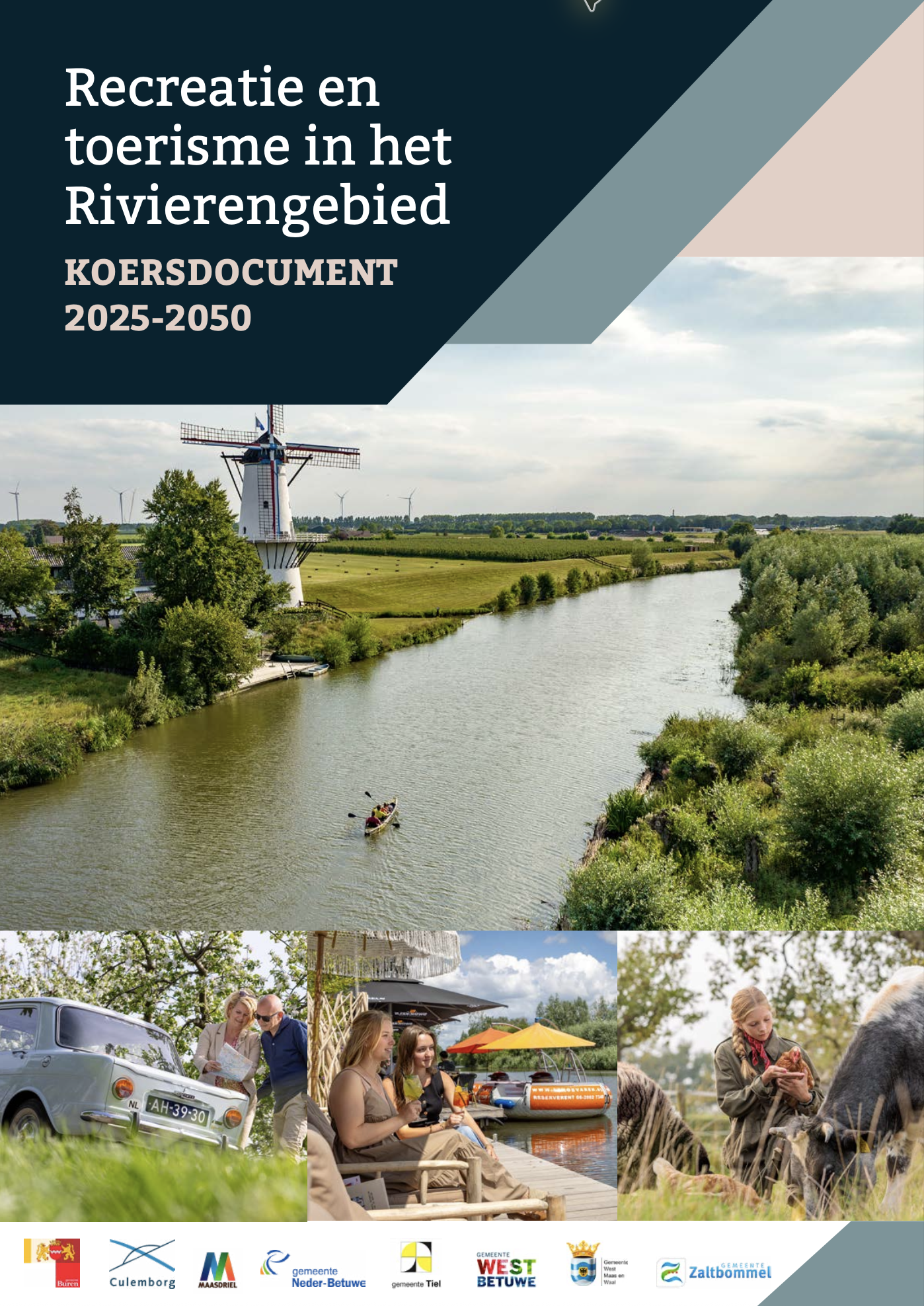 Omslag Koersdocument 2025–2050: recreatie en toerisme in het Rivierengebied